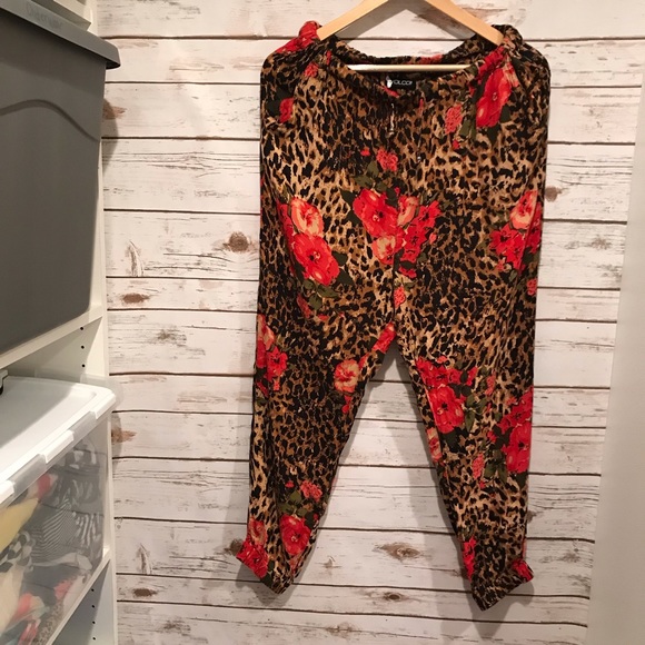 Boho Leopard Floral Print Pant by Volcom - Picture 2 of 7
